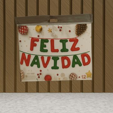 Imagen del producto LETRERO FELIZ NAVIDAD INFLABLE 16"