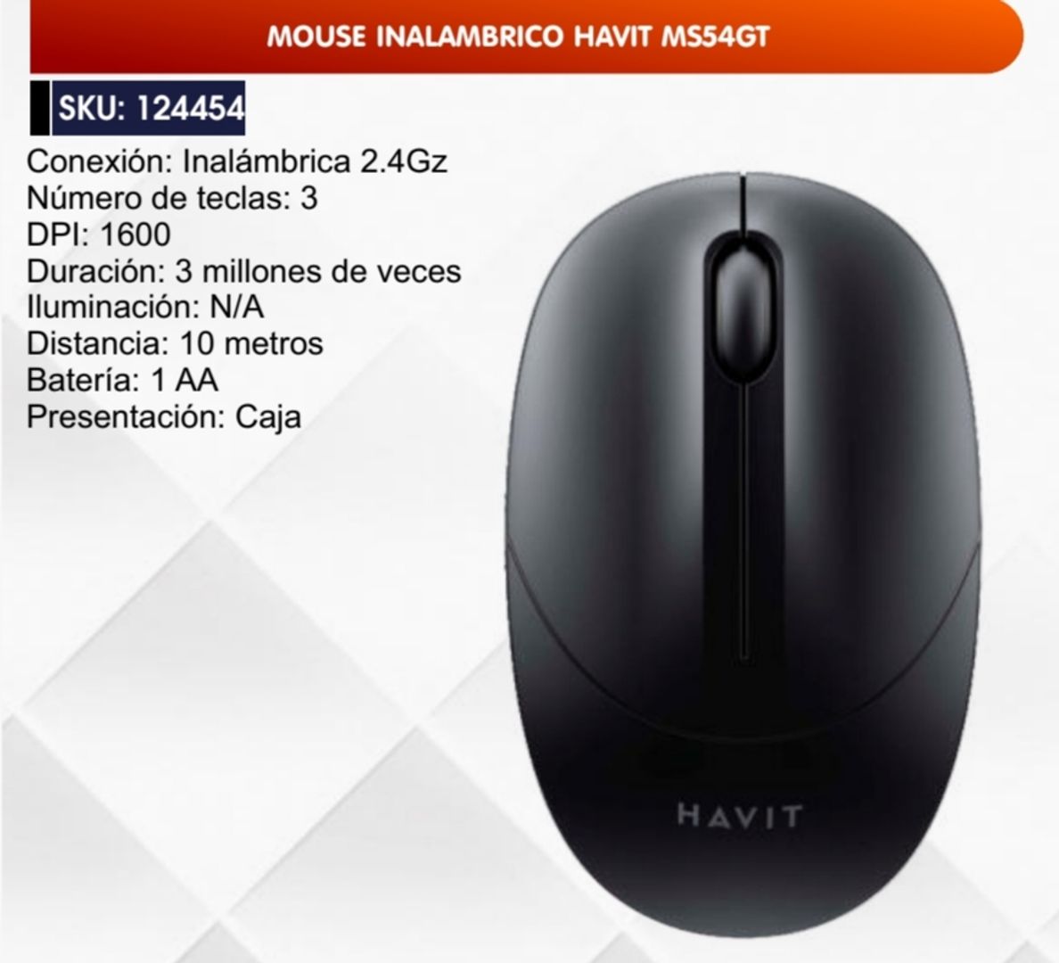 MOUSE INALÁMBRICO HAVIT