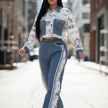 CONJUNTO NEWSPAPER WHITE  - imagen 1