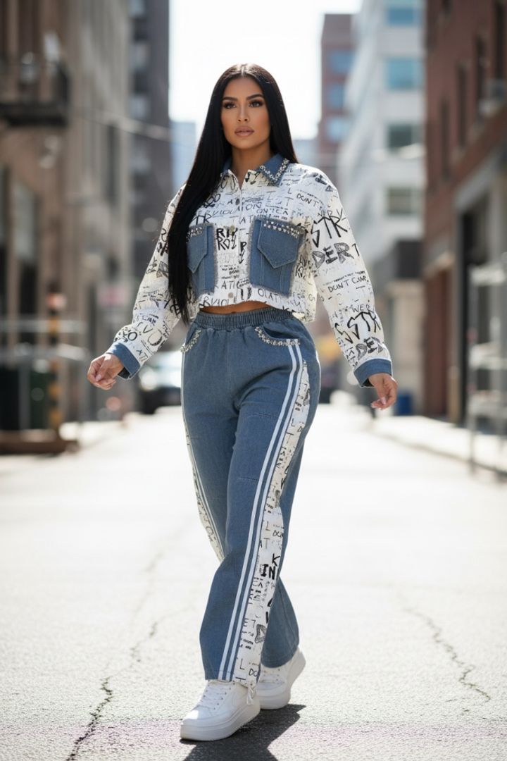 CONJUNTO NEWSPAPER WHITE 