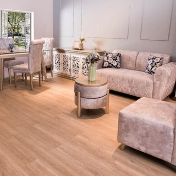 SALA ALICANTE NATURAL MESA PUFF TAPIZ BEIGE - imagen 4