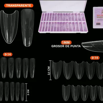 Uñas Dual Sandwich × 240pcs  - imagen 1