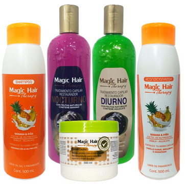 Kit Magic Hair Anticaída Super Completo Gold Mas Obsequio - imagen 1
