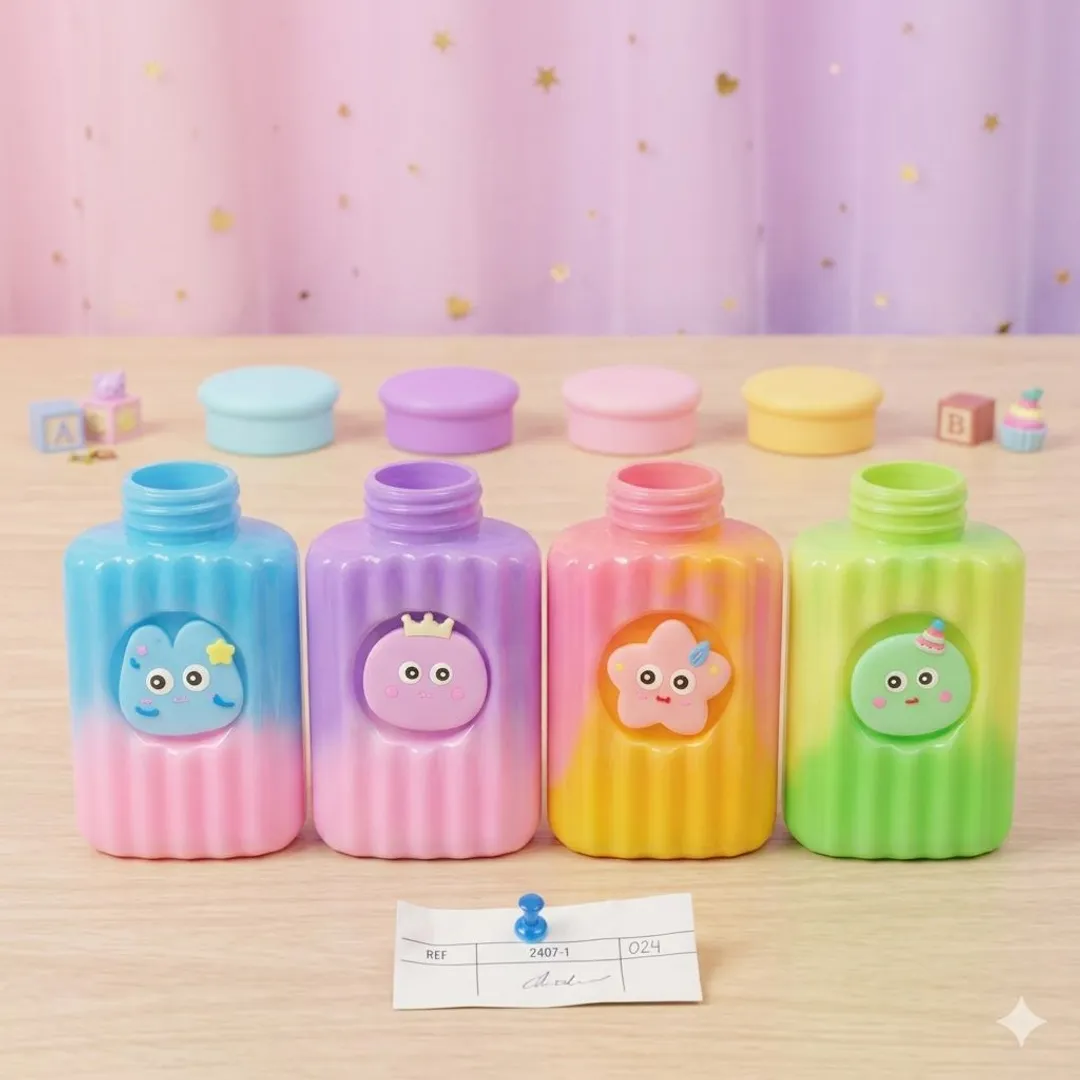 tarro slime x 2 colores pasteles 