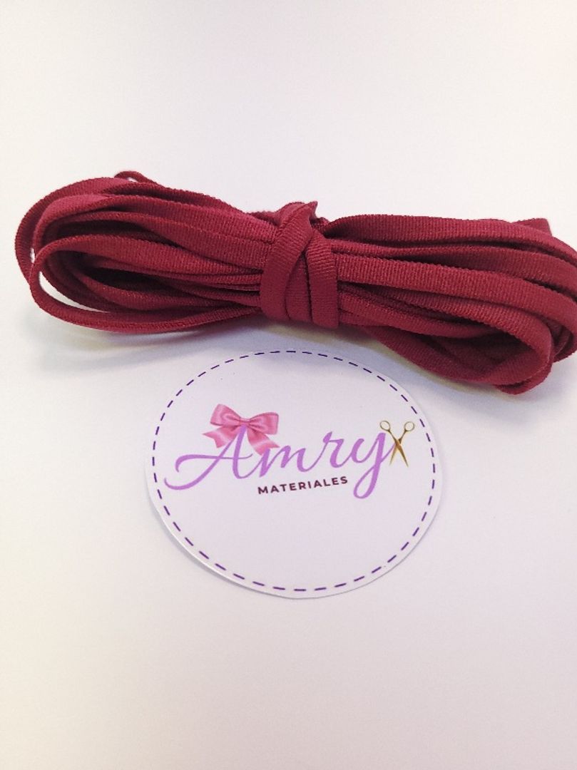 5 mtrs Elástico Pitillo Vino