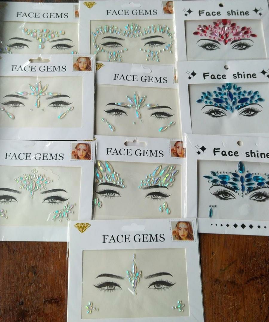gemas faciales adhesivas