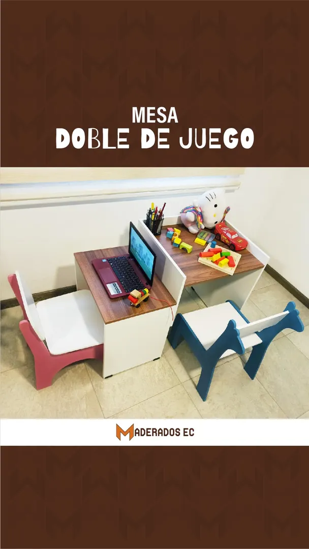Escritorio - Mesa doble de juego