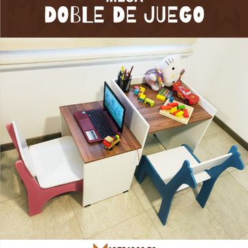 Escritorio - Mesa doble de juego - imagen 1