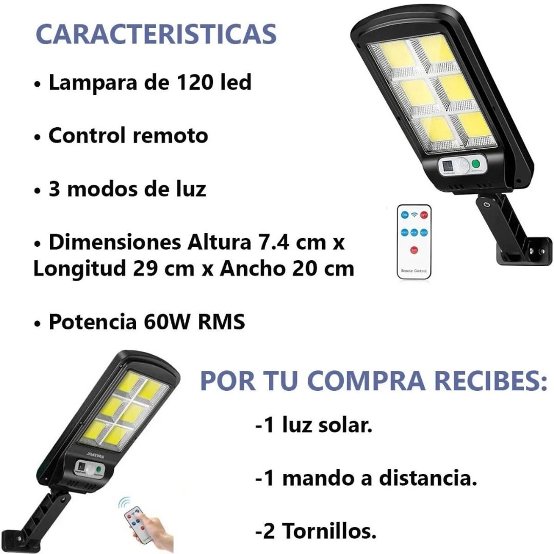 40W LAMPARA SOLAR JORTAN