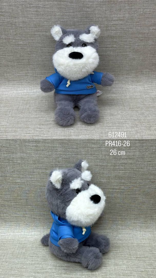 PERRO SCHNAUZER CON CAMISETA 26 CM