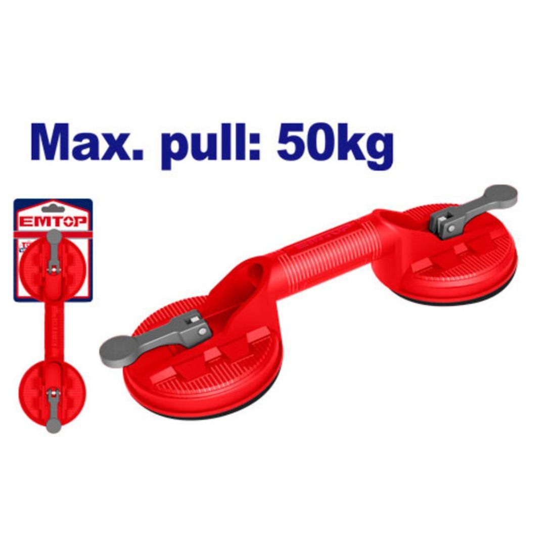 EMTOP CHUPA PARA VIDRIO DOBLE CAP 50KGS SUPER EMTOP 