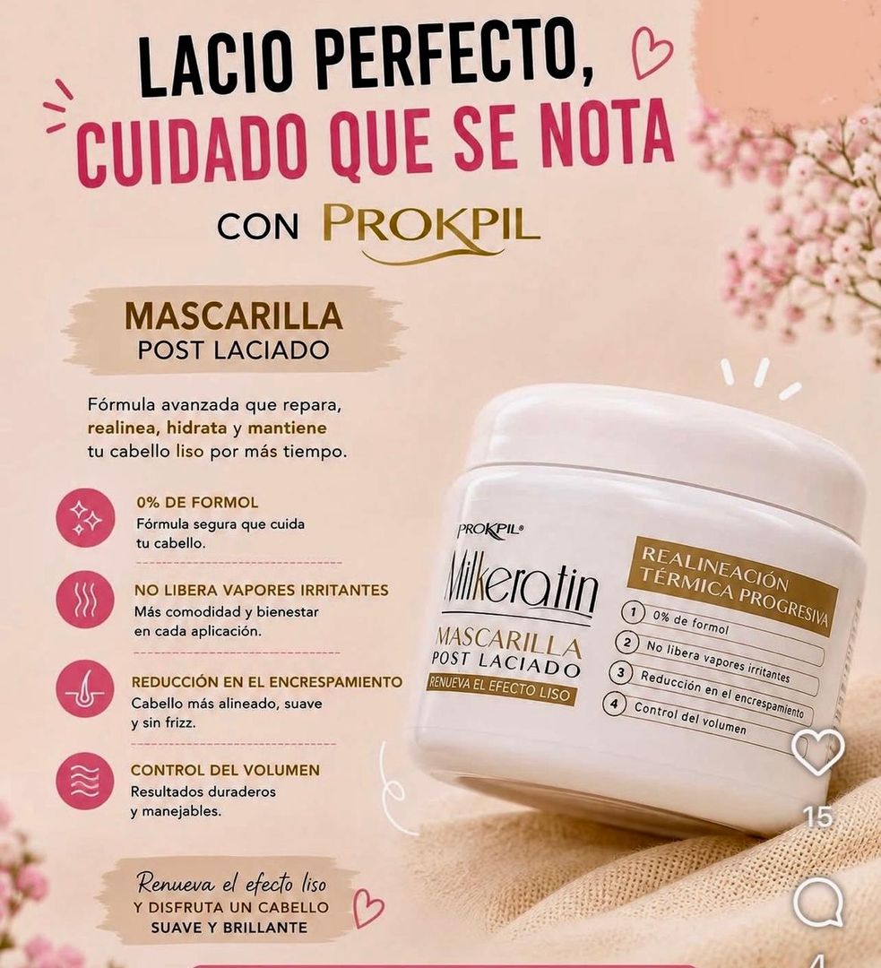 PROKPIL MASCARILLA MILKERATIN POST  ALISADO 300 ML