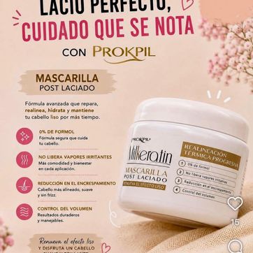 Imagen del producto PROKPIL MASCARILLA MILKERATIN POST  ALISADO 300 ML