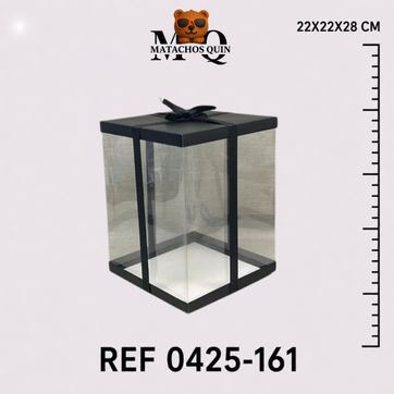 Imagen del producto CAJA DE ACETATO NEGRA MEDIANA