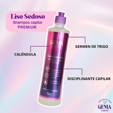 Imagen del producto SHAMPOO LISO SEDOSO 600ML GEMA