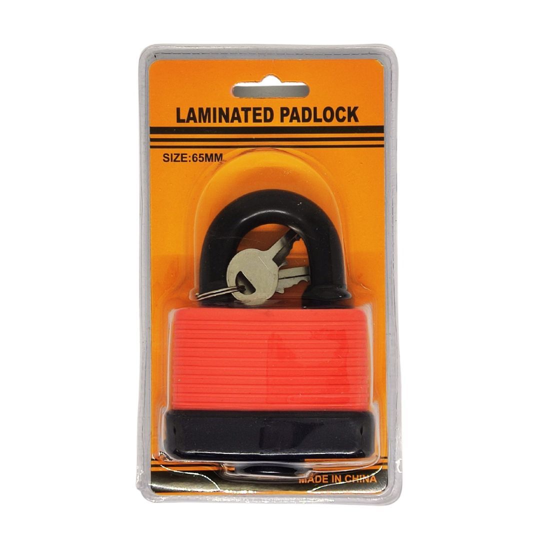 CANDADO INTERPERIE AMARILLO ARO CORTO