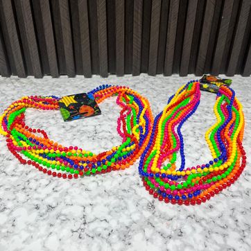 Imagen del producto COLLAR FIESTA NEON DE PERLAS X 12 UNIDADES