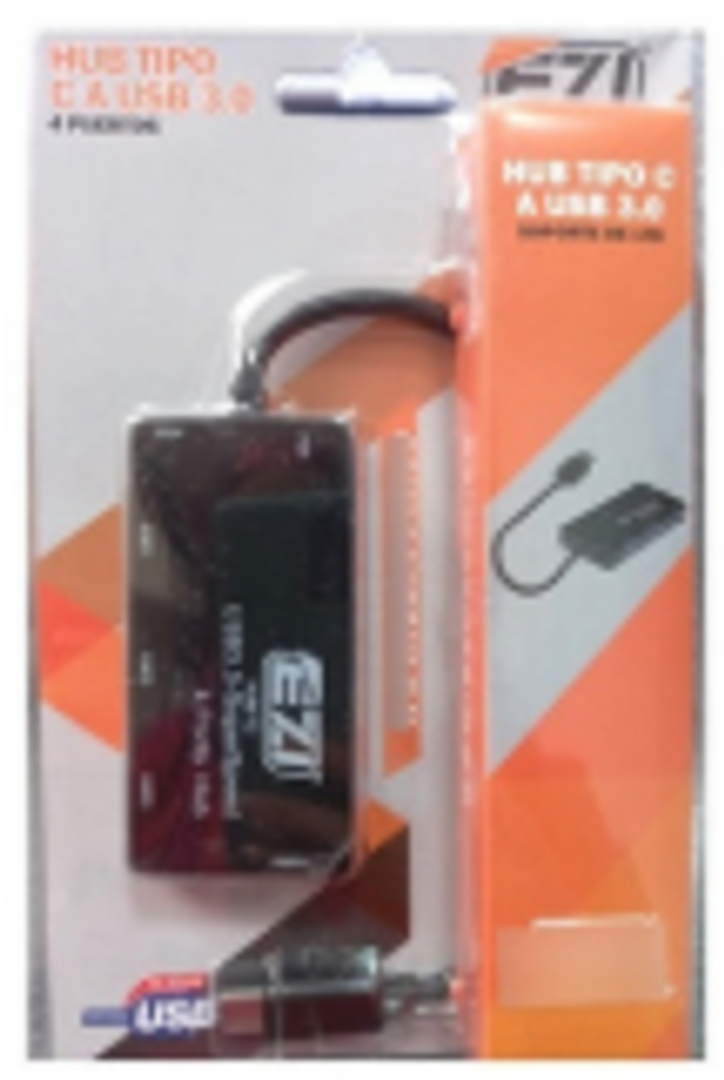 HUB TIPO C A USB 3.0 EZI 4 PUERTOS
