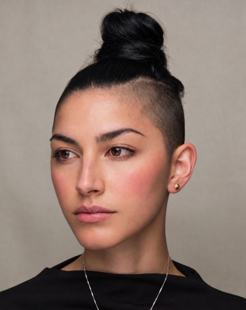 GOLD DOUBLE CONE STUDS