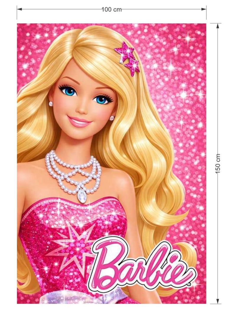 FONDO EN TELA 1 x 1.50 BARBIE 