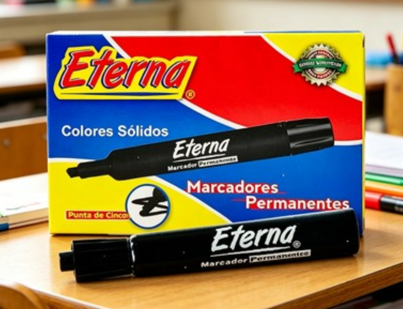 MARCADOR ETERNA PERMANENTE NEGRO-LCP