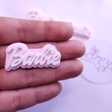 Barbie 4x2cm rosado blanco  - imagen 1