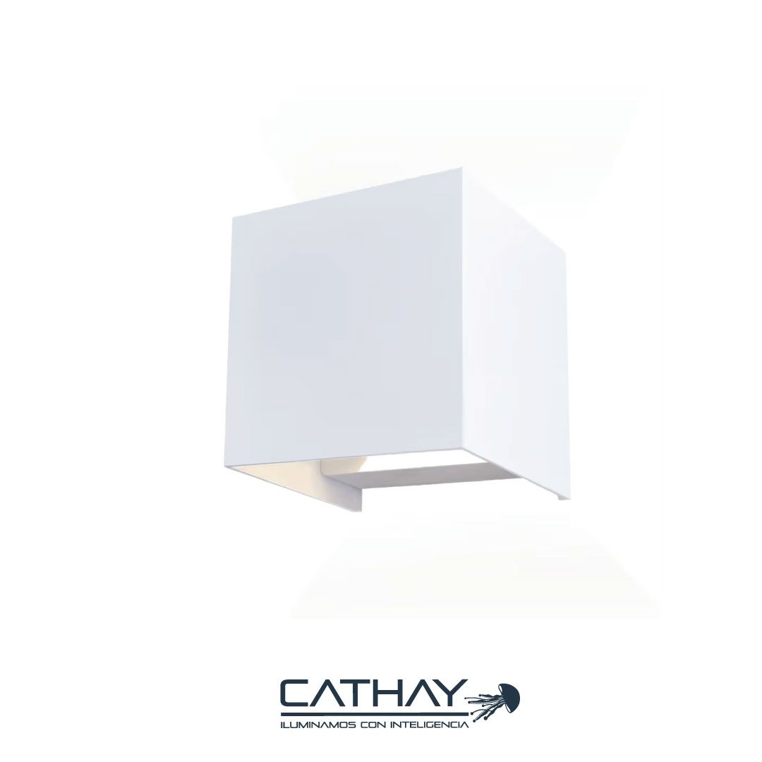 APLIQUE DE PARED CUADRADO ACUALIZABLE BLANCO