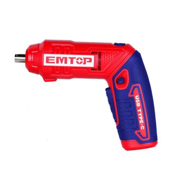 EMTOP ATORNILLADOR INALAM 4V AJUSTABLE 2 POSICIONES + 19PCS  - imagen 2