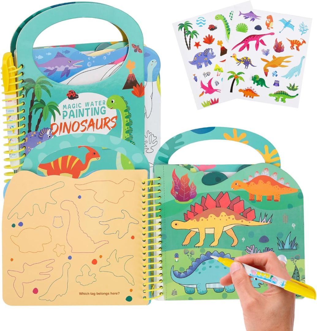 LIBRO MAGICO DE DIBUJOS DINOSAURIOS INFANTIL ARTE