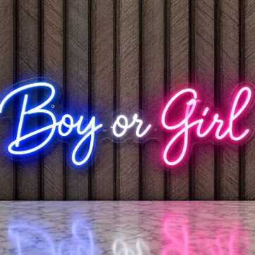 Imagen del producto LETRERO BOY OR GIRL 60X20 CM IMPORTADO