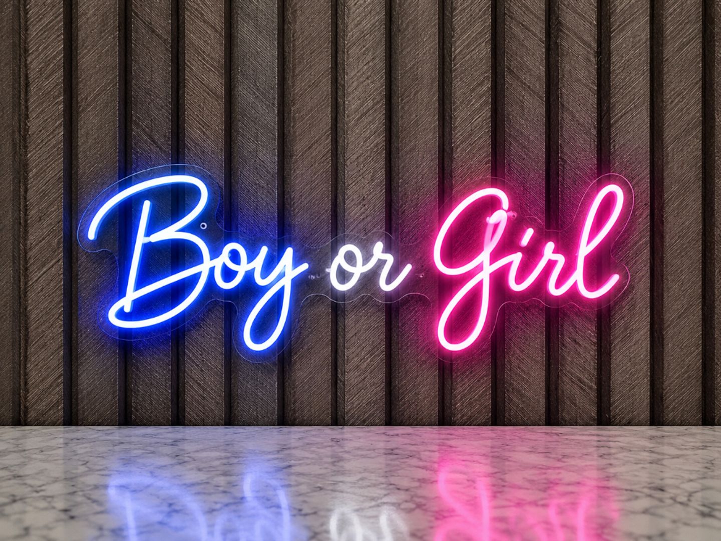 LETRERO BOY OR GIRL 60X20 CM IMPORTADO