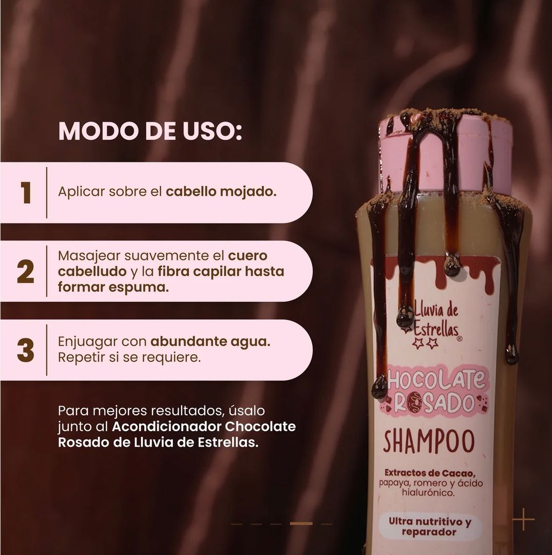 Shampoo chocolate rosado 