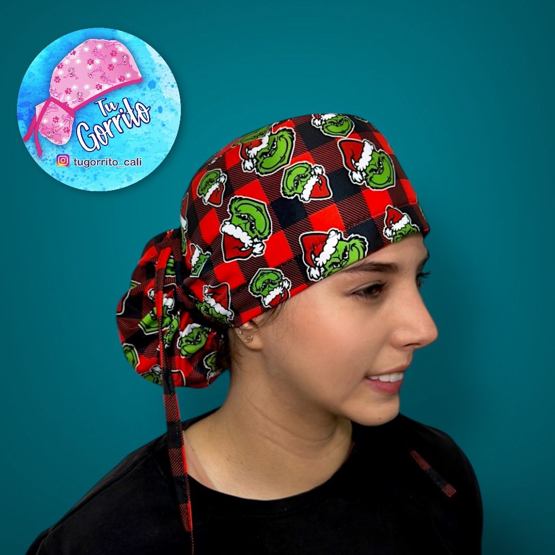 Grinch navidad cuadros rojos 