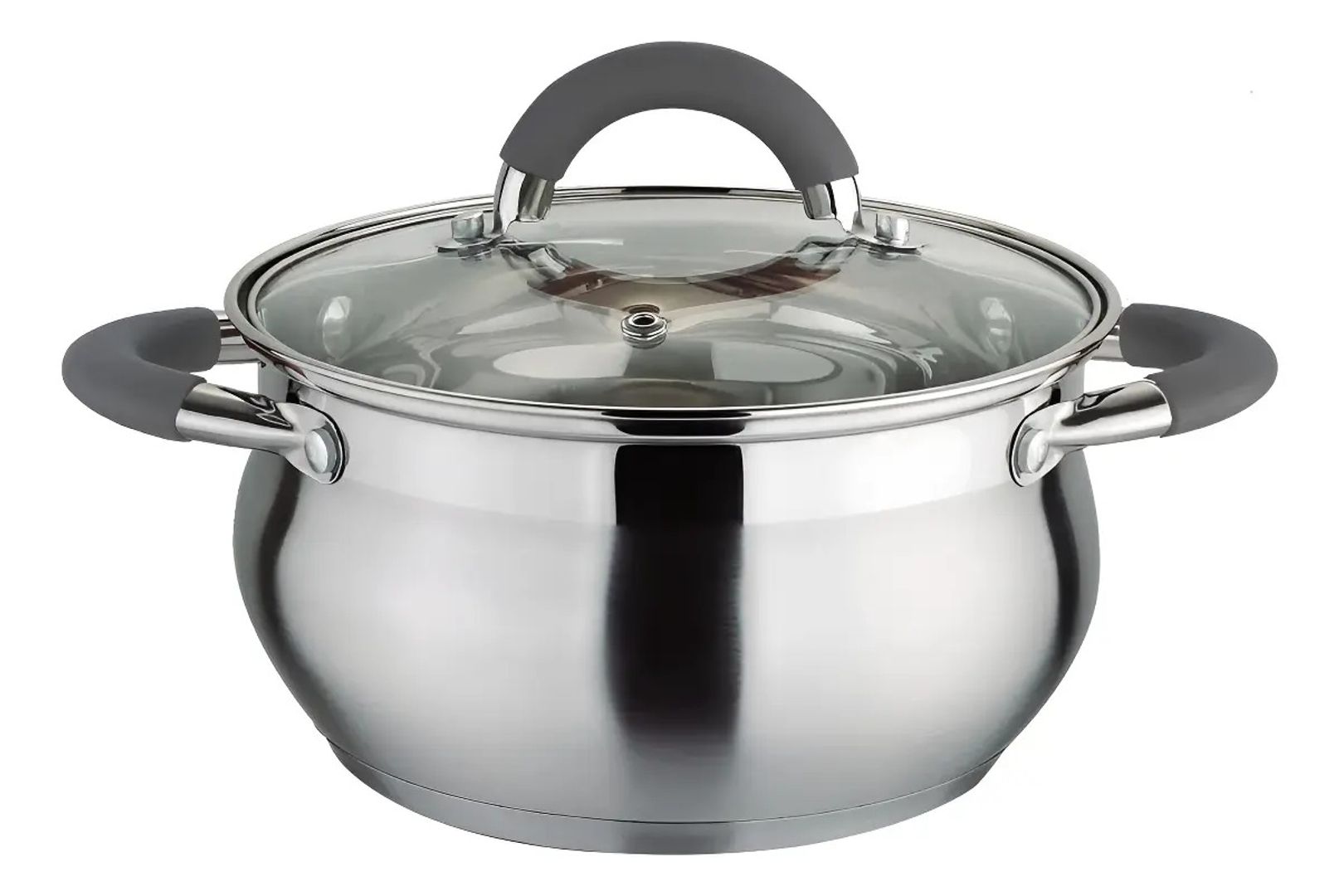  OLLA EN ACERO INOXIDABLE HOME ELEMENTS 18 CM – 2.5L COLOR PLATA