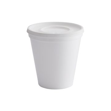 Imagen del producto  E. CONTENEDOR ESPUMADO 24 OZ BLANCO CON TAPA ESPUMADA PAQ X 20 UND 