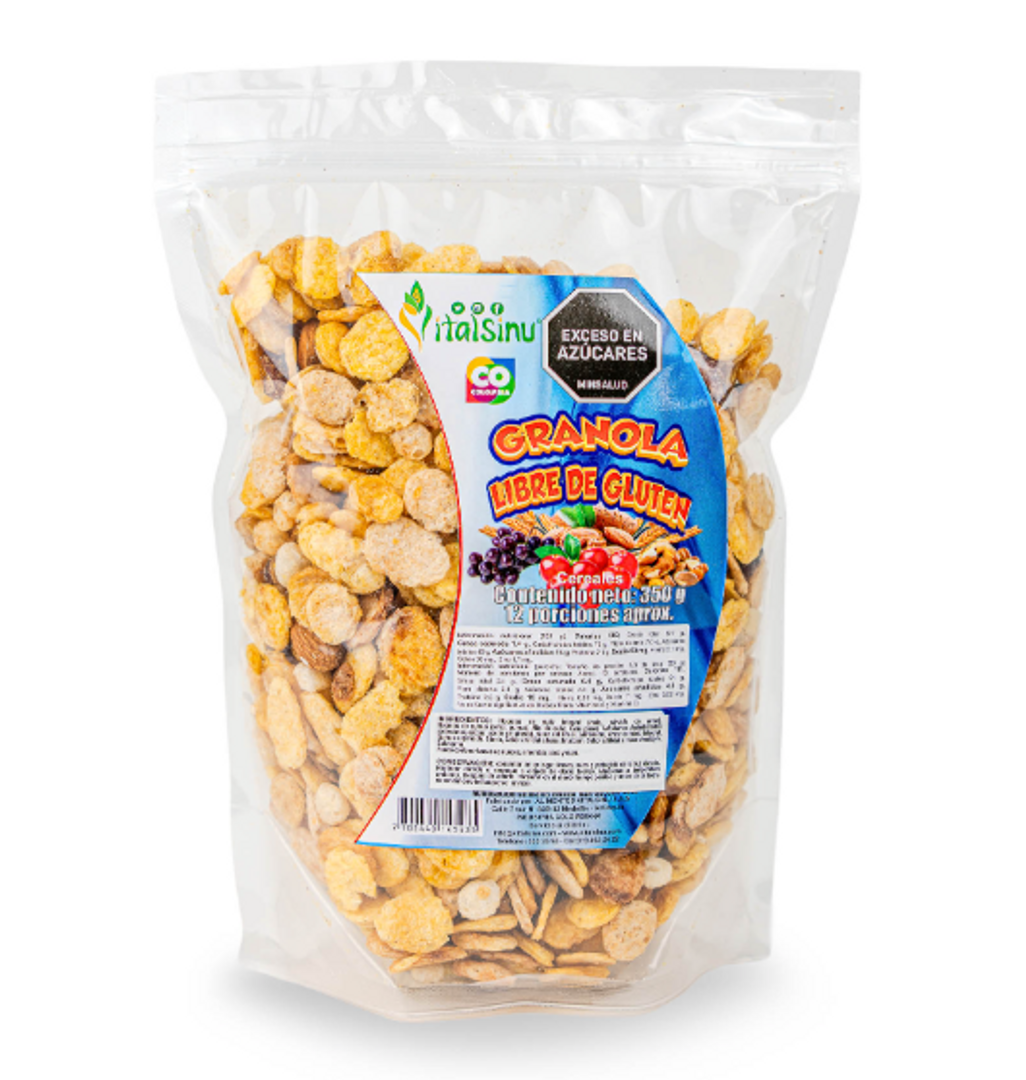 GRANOLA LIBRE DE GLUTEN X 350 GR
