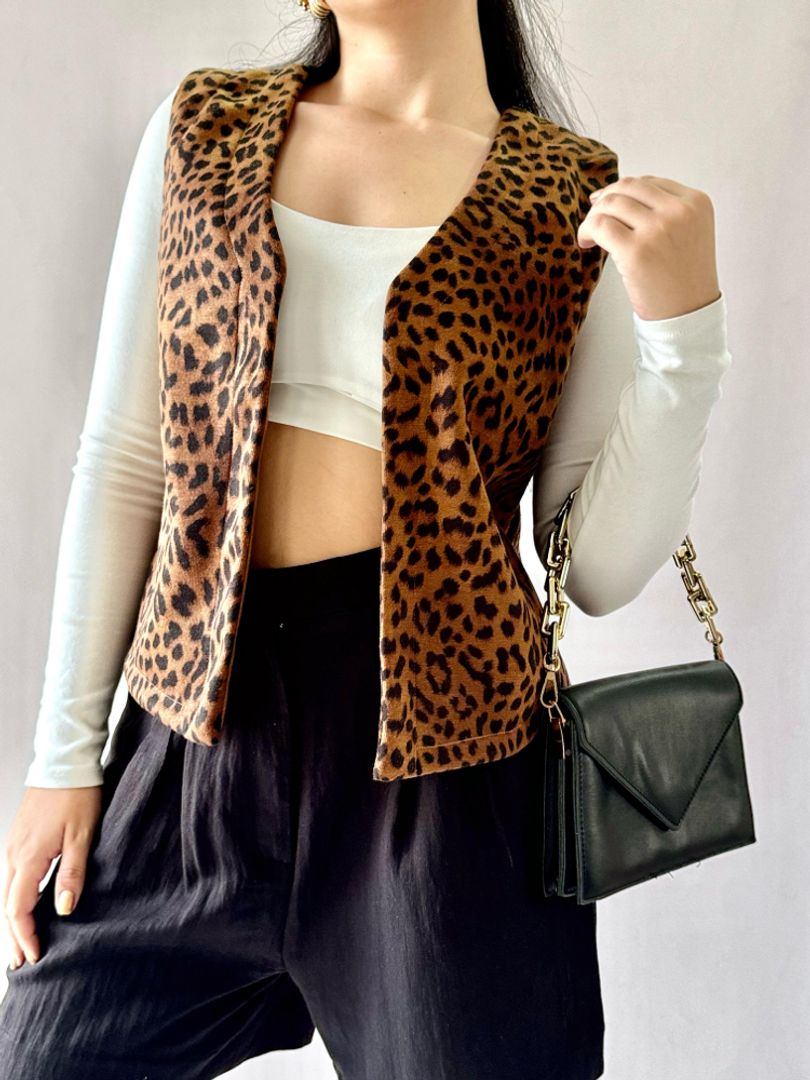 CHALECO ANIMAL PRINT
