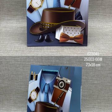 Imagen del producto BOLSA DE REGALO SURTIDA CABALLERO 23X18 CM