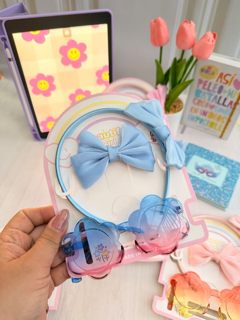 Set de gafas y diadema 