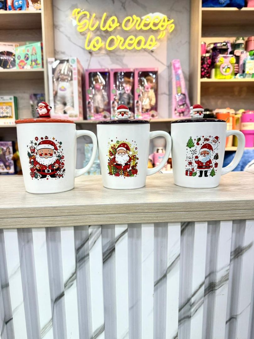 POCILLO NAVIDEÑO  GRANDE APLIQUE GOM