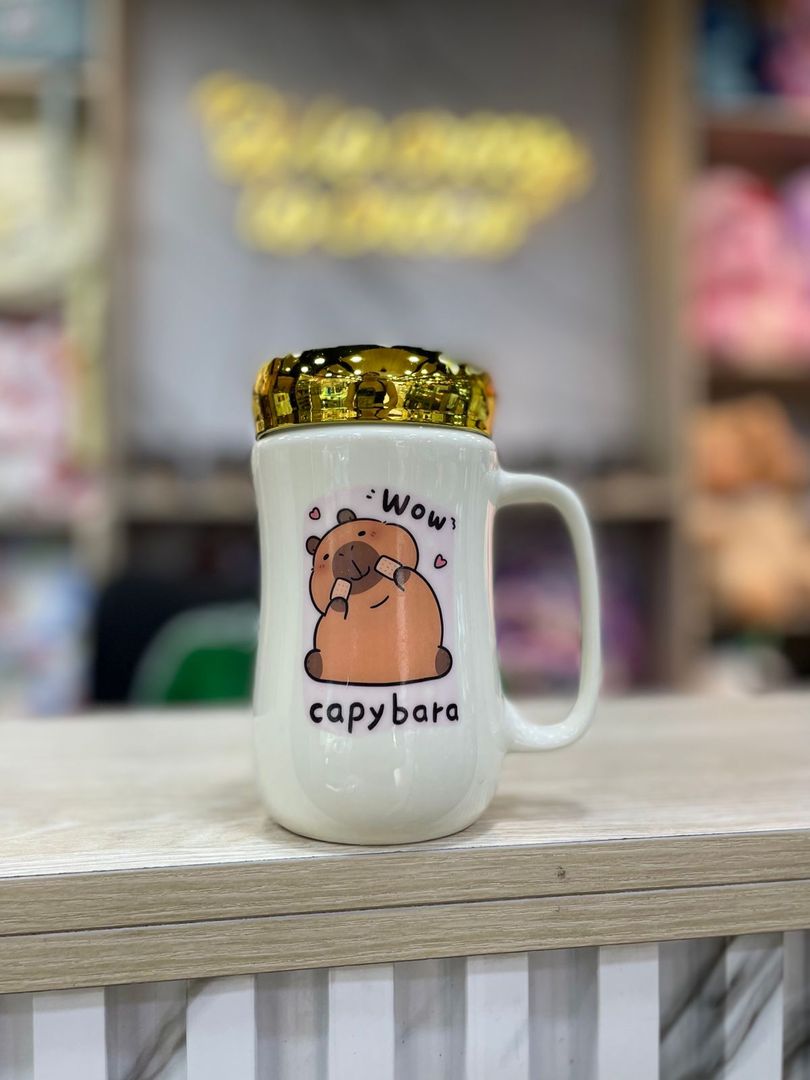 MUG TAPA ESPEJO CAPIBARA 