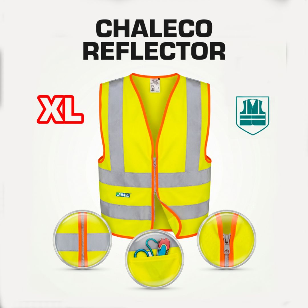CHALECO REFLECTIVO AMARILLO (XL) TOTAL