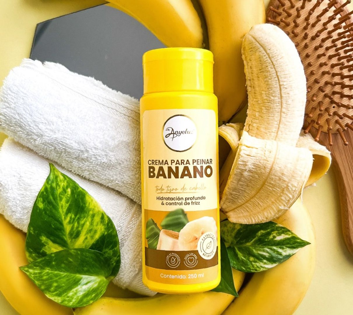 CREMA PARA PEINAR CON BANANO ANYELUZ 