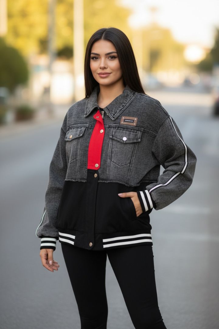 CHAQUETA DENIM DOUBLE RES