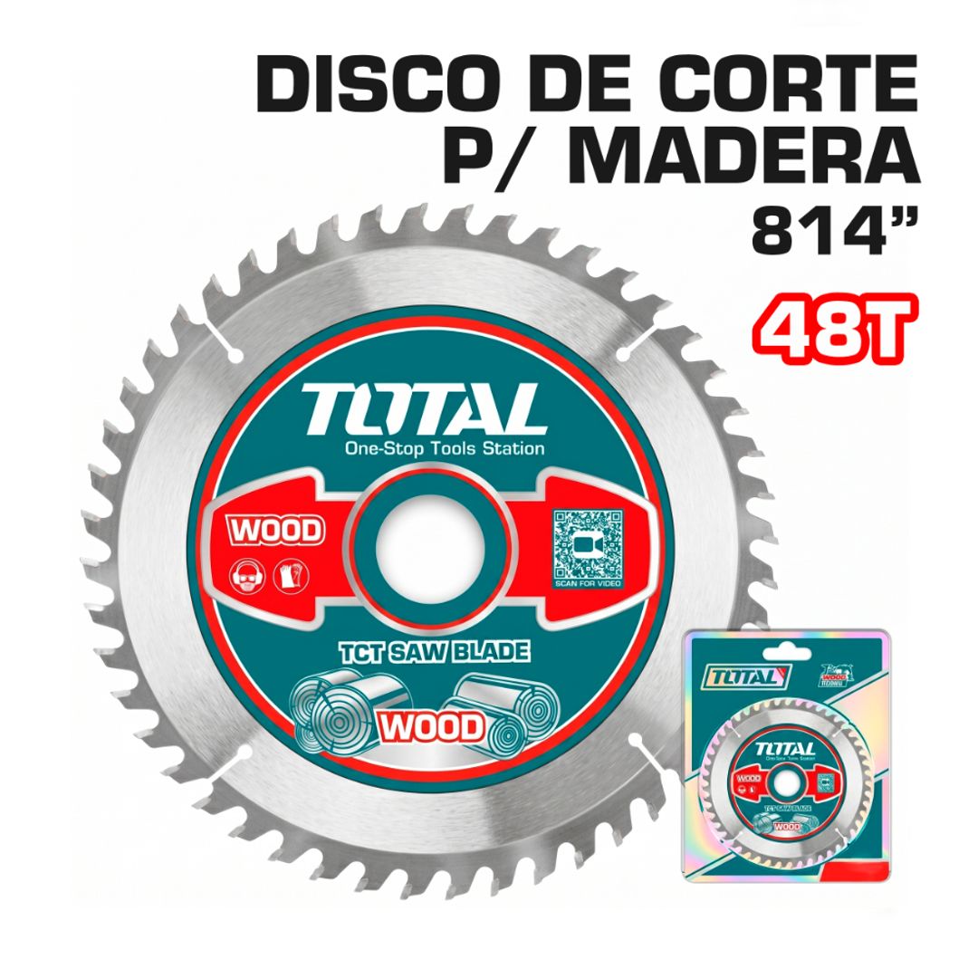DISCO DE CORTE P/ MADERA 8 1/4" 48 DIENTES