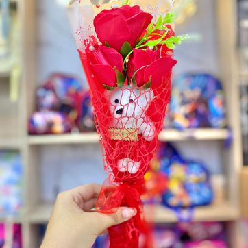 RAMO CON OSITO Y ROSAS - imagen 1