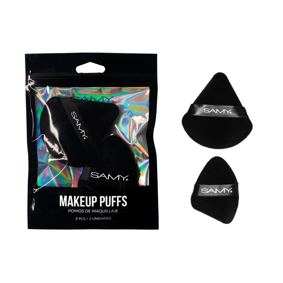 POMOS DE MAQUILLAJE TRIANGULARES X 2 UND SAMY