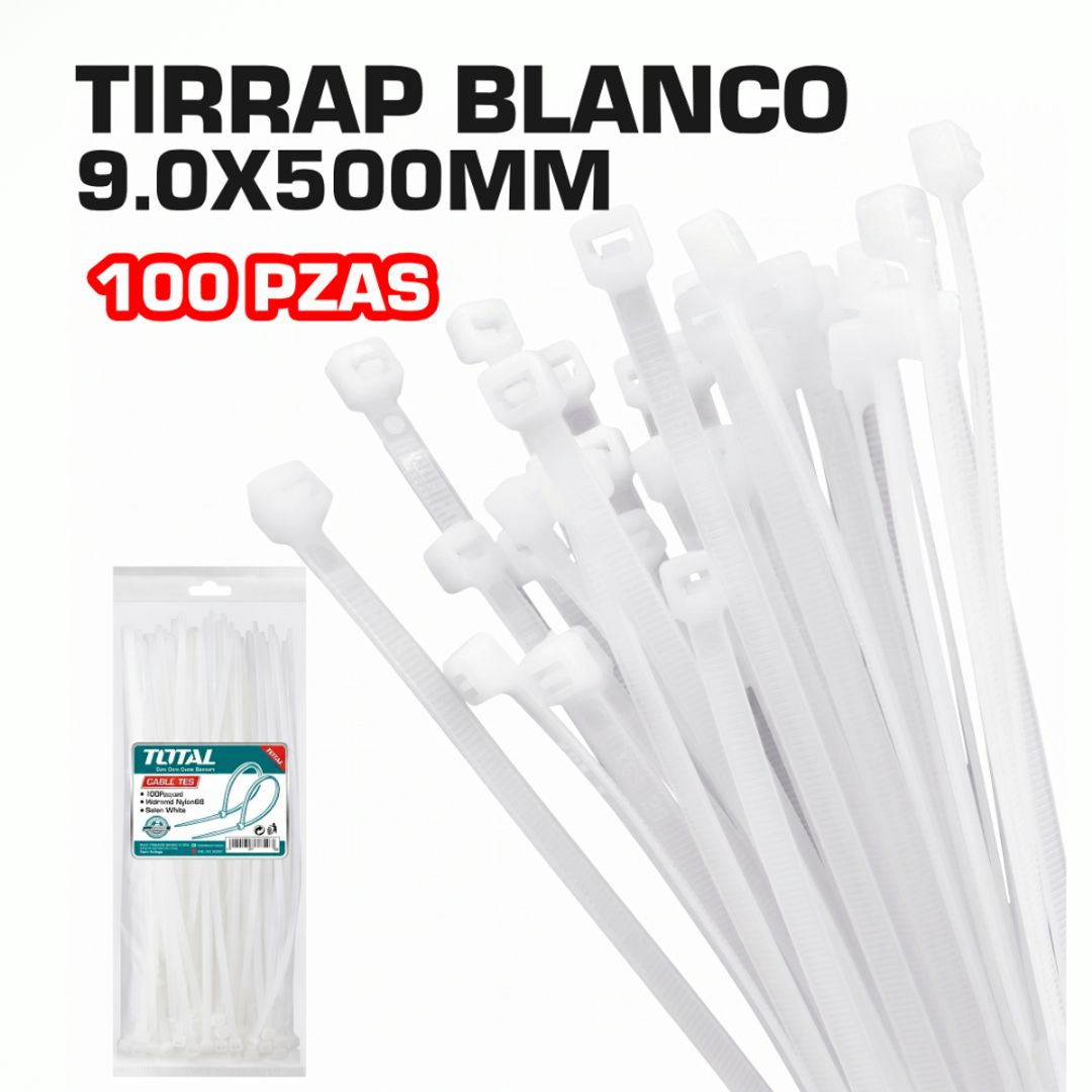 TIRRAP BLANCO 9.0X500MM