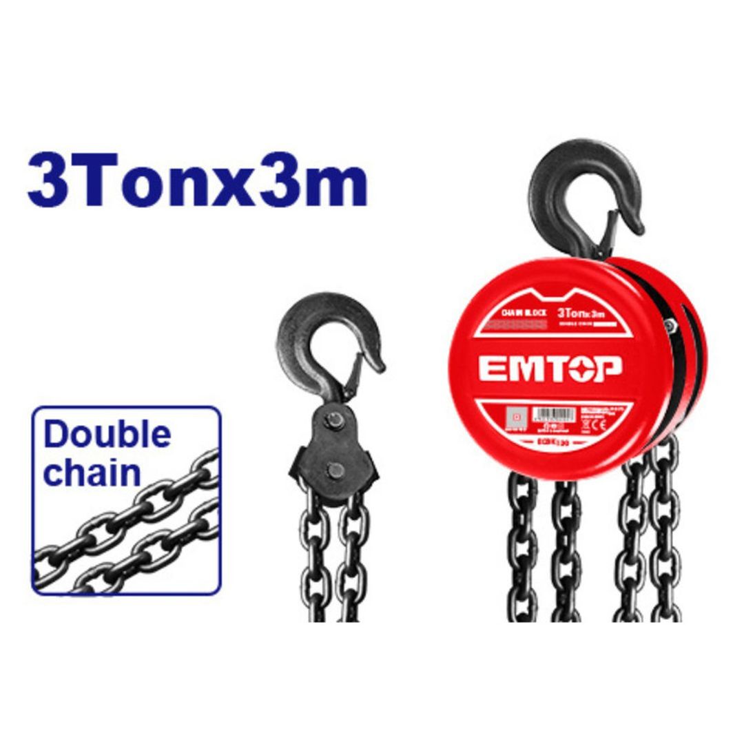 EMTOP DIFERENCIAL DE CADENA 3TONx3MTS SUPER EMTOP