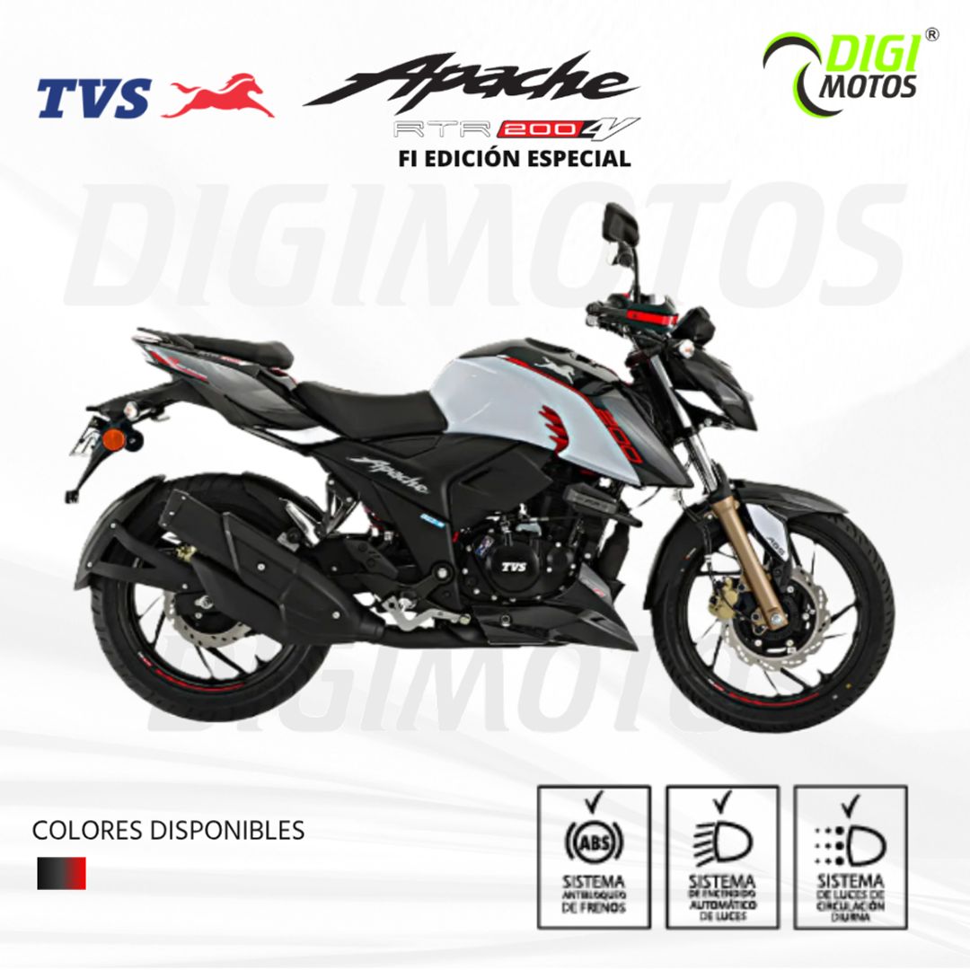 TVS APACHE RTR 200 4V XC FI ABS RACING (Duo Tono)